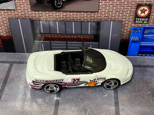 Loose Hot Wheels - 1995 Camaro Convertible - White and Pink Gilstein University 27