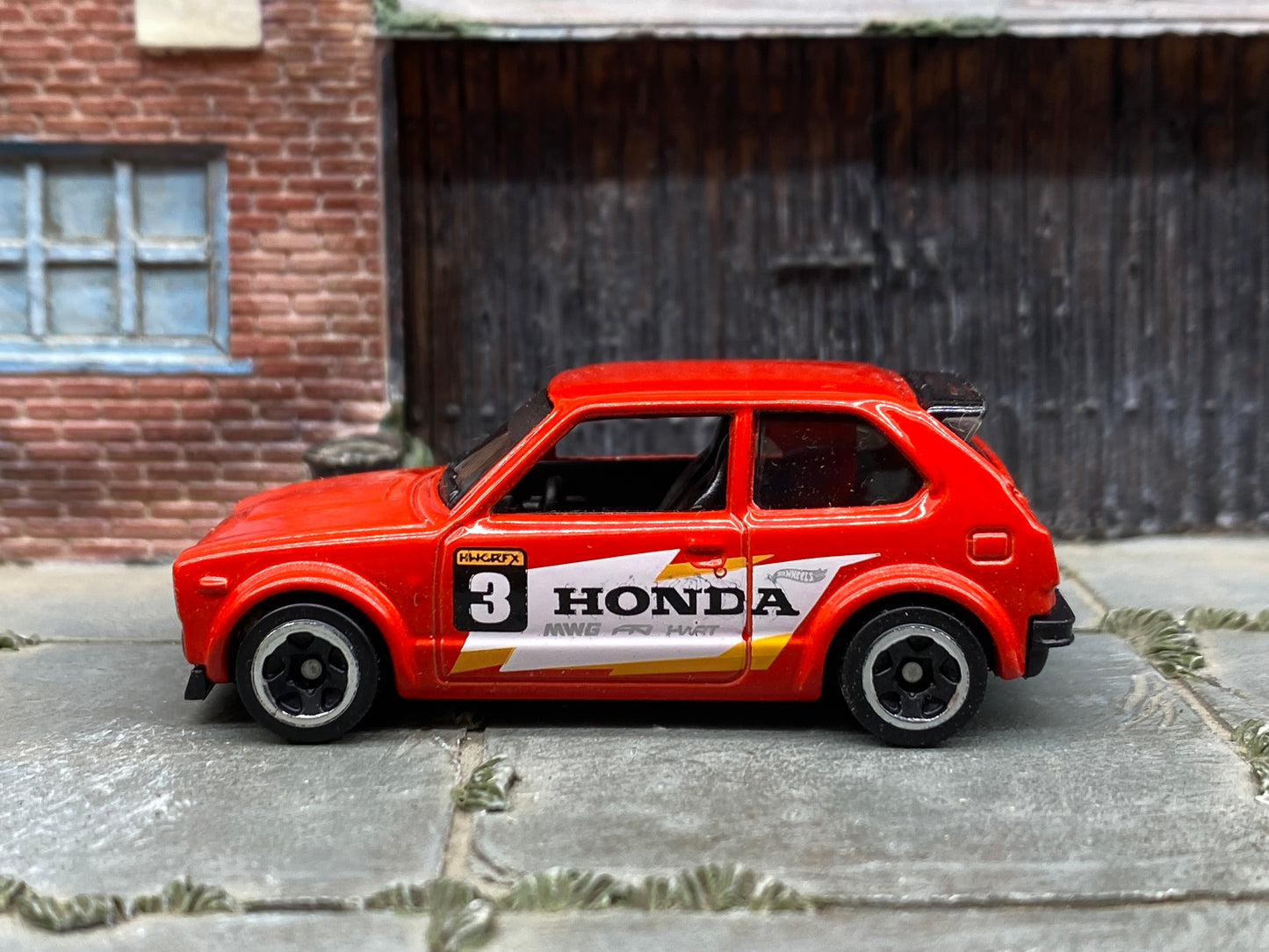 Loose Hot Wheels - 1973 Honda Civic Custom - Red