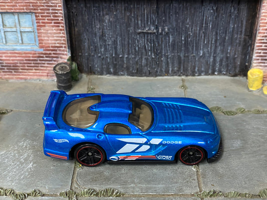 Loose Hot Wheels - Dodge Viper GTS-R - Blue and White