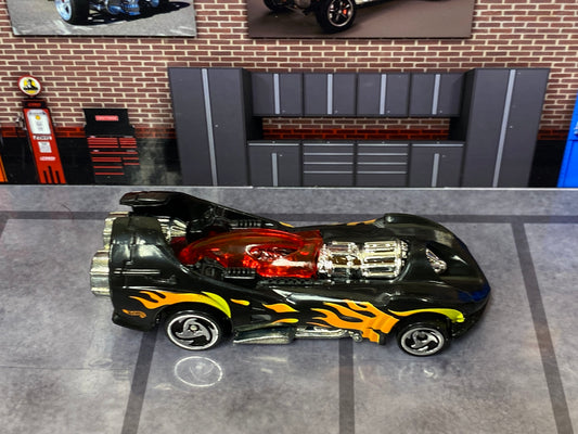 Loose Hot Wheels - X-Ploder - Black with Flames