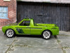 Custom Hot Wheels - Volkswagen Caddy - Green - Chrome Mag Wheels - Rubber Tires