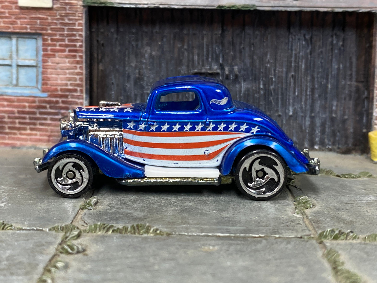 Loose Hot Wheels - 1934 Ford 3 Window - Blue Stars and Stripes