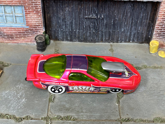 Loose Hot Wheels - Pro Stock Pontiac Firebird - Pink and Purple Easter 2014