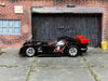 Custom Hot Wheels - Panoz GTR-1 - Black and Red - Chrome Mag Wheels - Rubber Tires