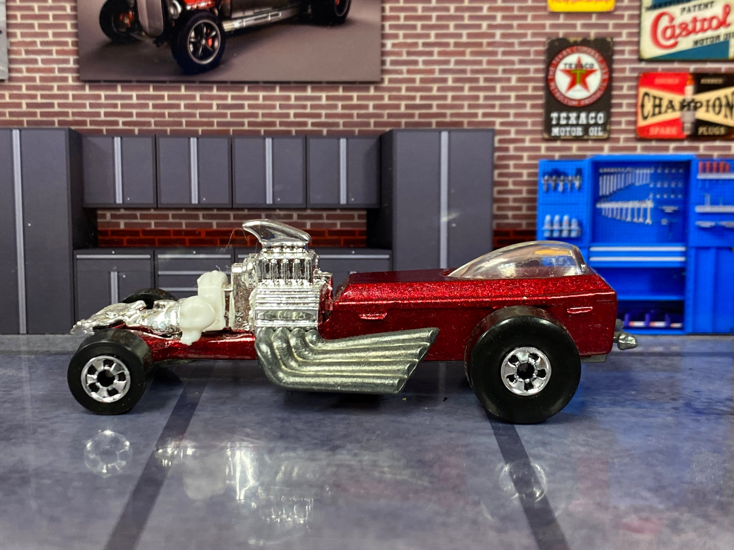 Loose Hot Wheels - Rigor Motor (1995) - Dark Red