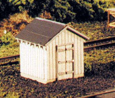Blair Line coal storage house assembled example; surrounding layout scenery is not included