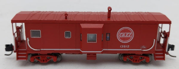 Bluford Shops 42140 N scale C&EI 13512: side view with road number and Buzzsaw logo.