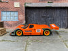Custom Hot Wheels - Mazda 787B - Orange - Orange and Green Mag Wheels - Rubber Tires