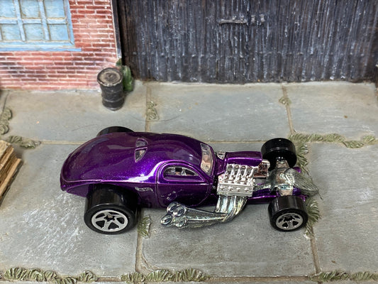 Loose Hot Wheels - 1/4 Mile Coupe Drag Car - Purple