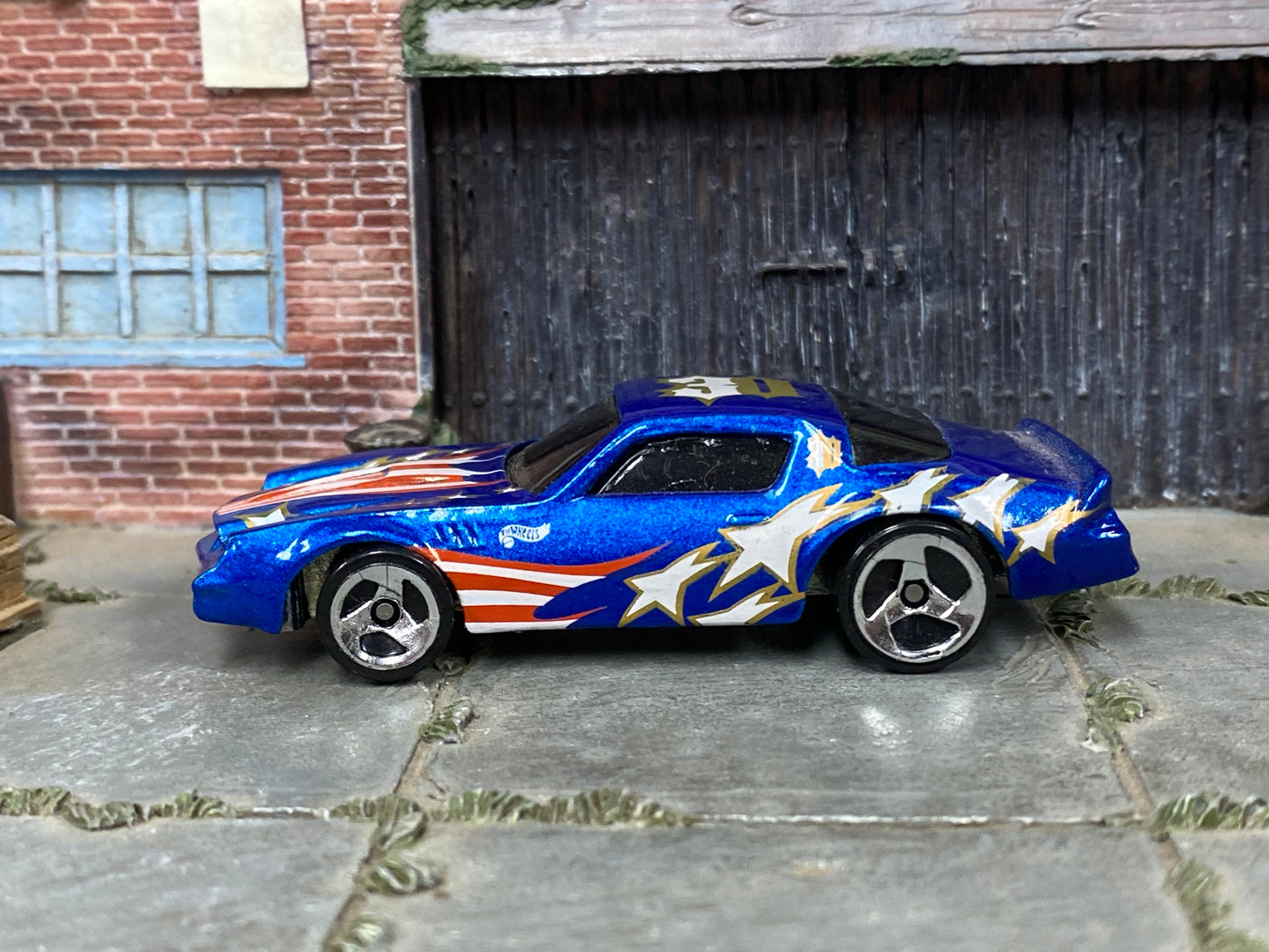 Loose Hot Wheels - Chevy Camaro Z28 - Blue Stars and Stripes