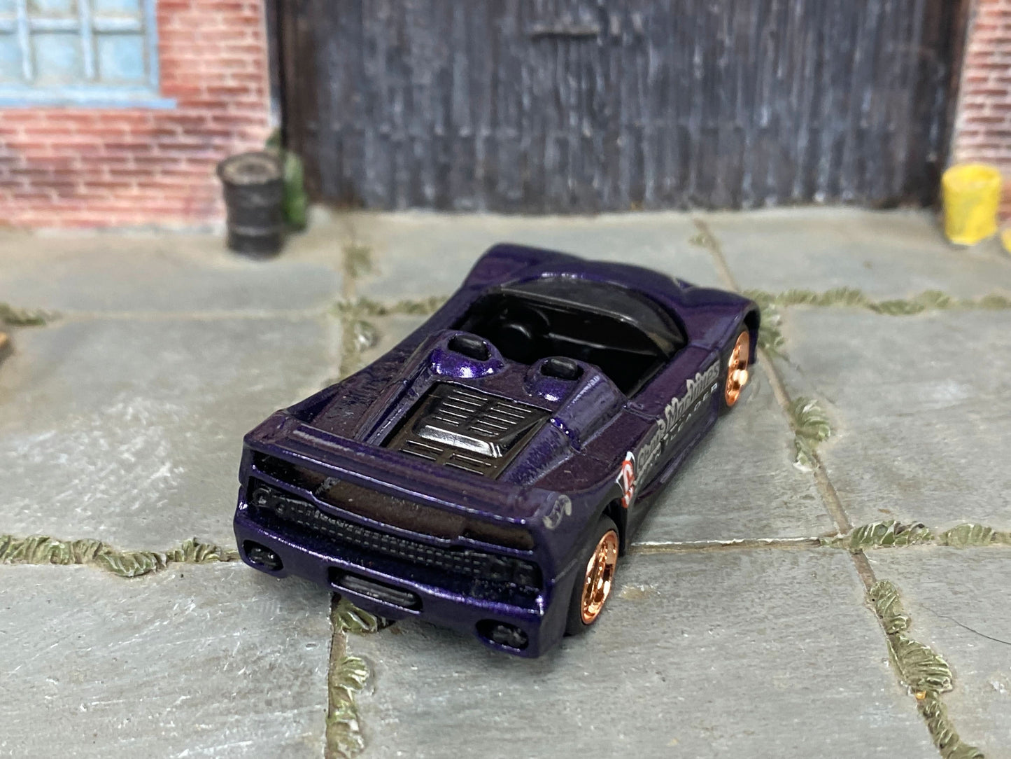 Custom Hot Wheels - Ferrari F50 - Purple - Mag Wheels - Rubber Tires