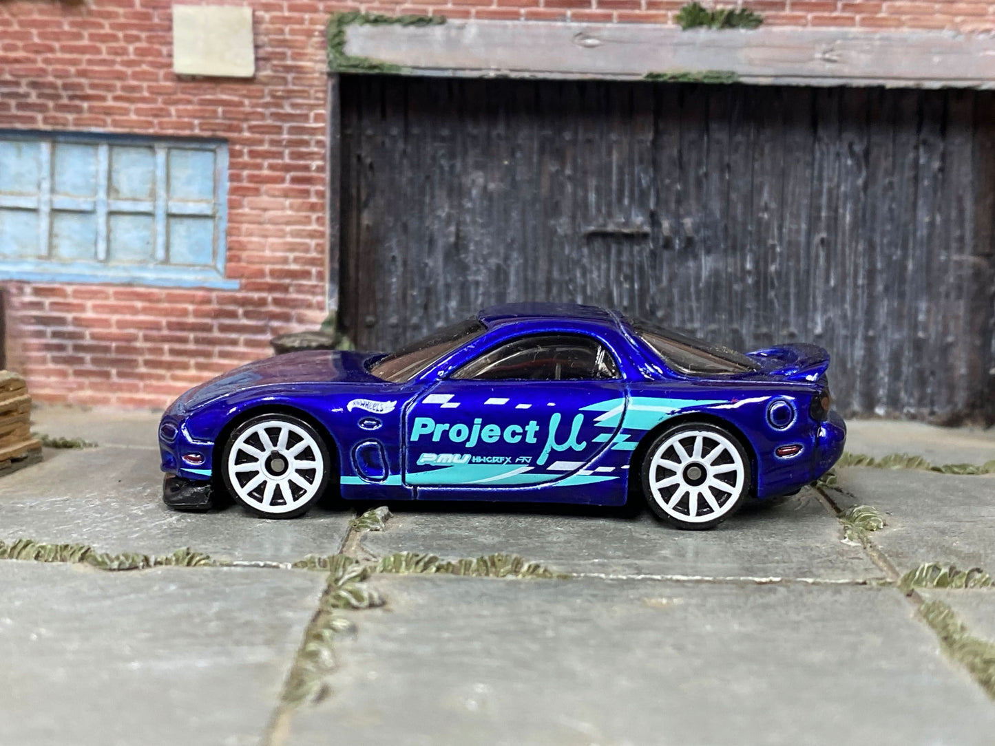 Loose Hot Wheels - 1995 Mazda RX-7 - Dark Blue
