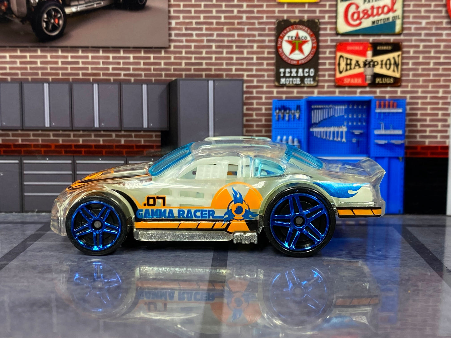 Loose Hot Wheels - Stockar - Transparent, Black and Orange