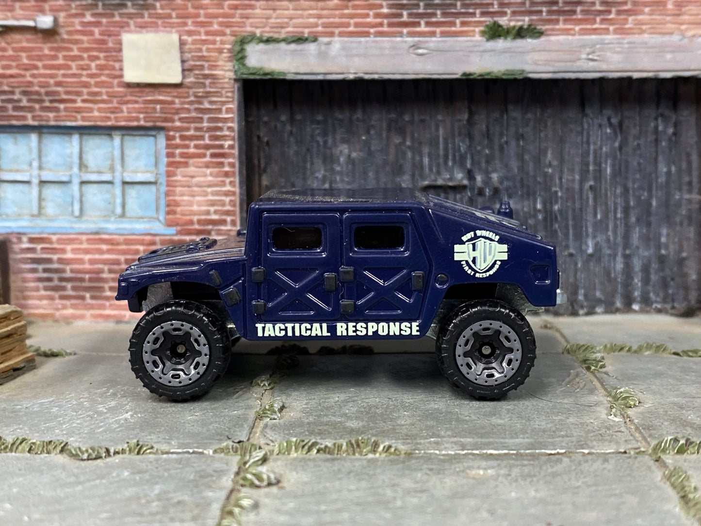 Loose Hot Wheels - Humvee - Dark Blue First Response