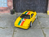 Custom Hot Wheels - Ferrari F355 Challenge - Yellow - White Mag Wheels - Rubber Tires