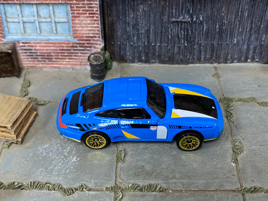 Loose Hot Wheels -1996 Porsche Carrera - Blue, Black and White