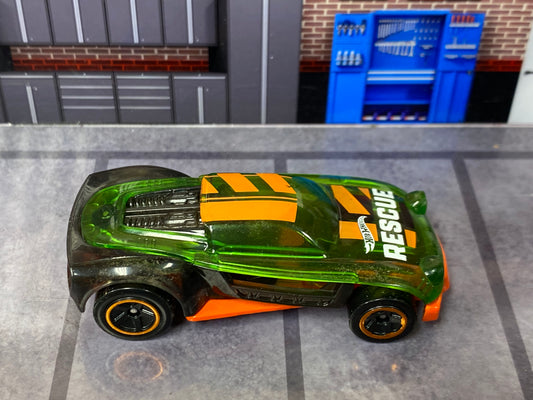 Loose Hot Wheels - Lightnin Bug - Green and Orange Rescue