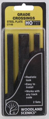 Woodland Scenics HO C1148 Steel Grade Crossing (2) — exact product view