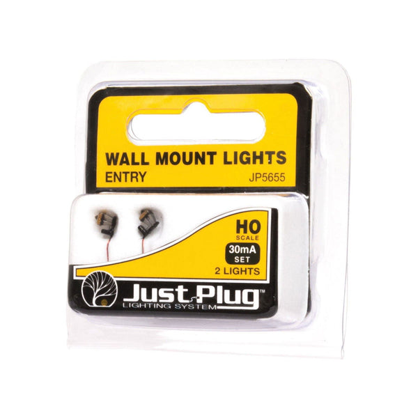 Woodland Scenics JP5655 HO Entry Wall Mount LED Lights – 2 Pack