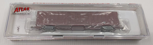 Atlas 50004083 N scale Santa Fe BX-166 boxcar 621410, model in its clear case