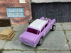 Custom Hot Wheels - 1955 Chevy Gasser - Purple and White Triassic-Five - Chrome AMR Wheels - Goodyear Slicks