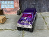 Custom Hot Wheels - 1964 Chevy Nova Station Wagon Gasser - Super Nova Purple - Black Mag Wheels - Big Rubber Tires
