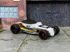 Custom Hot Wheels - Ford Track T T-Bucket - White and Black - Black Mag Wheels - Redline Rubber Tires