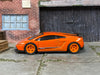 Custom Hot Wheels - Lamborghini Gallardo LP-570-4 SuperLeggra Race Car - Orange - Orange Race Wheels - Rubber Tires