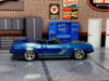 Custom Hot Wheels - Plymouth Barracuda - Blue - Chrome AMR Wheels - Rubber Tires