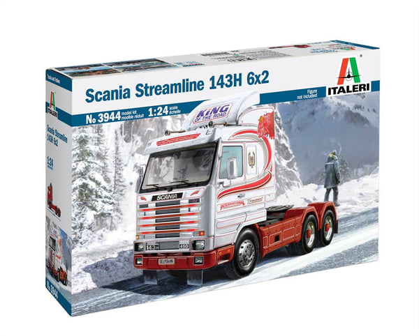 Italeri 3944 Scania Streamline 143H 6x2 model kit box