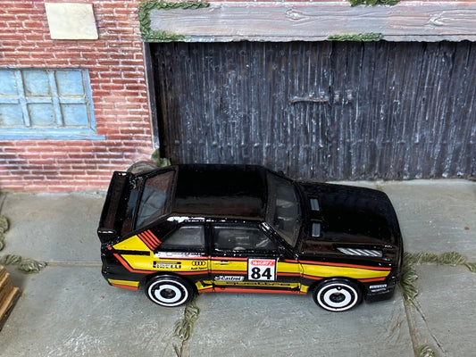 Loose Hot Wheels - 1984 Audi Sport Quattro - Black #84 Race Livery