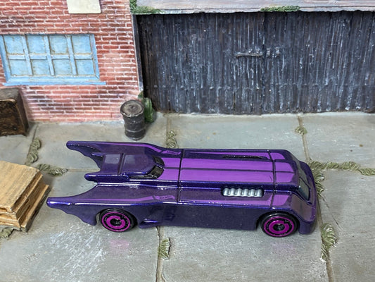 Loose Hot Wheels - Batmobile Animated Series - Purple