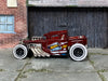 Loose Hot Wheels - Bone Shaker Hot Rod Truck - Dark Red Team Hot Wheels