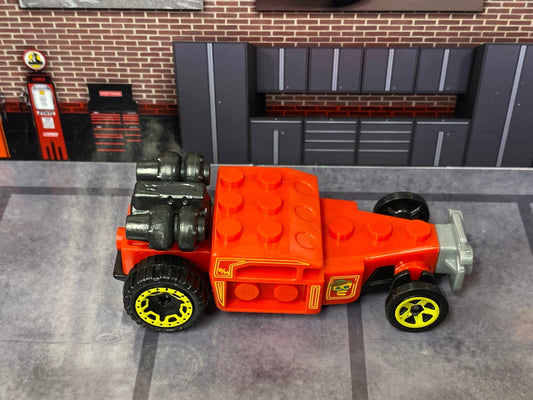 Loose Hot Wheels - Brick and Motor - Red and Yellow