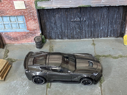 Loose Hot Wheels - Chevy Corvette C7 Z06 - Gray and Silver