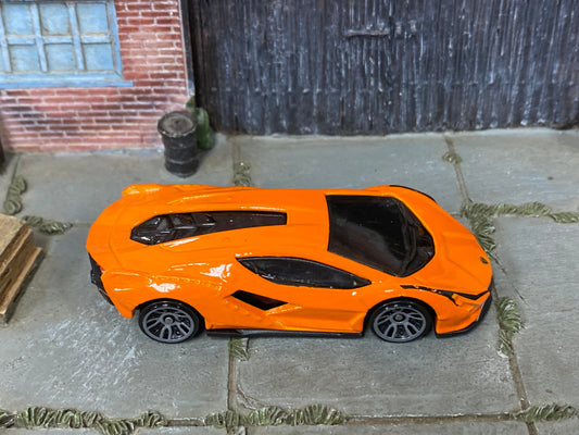 Loose Hot Wheels - Lamborghini Sian FKP 37 - Orange