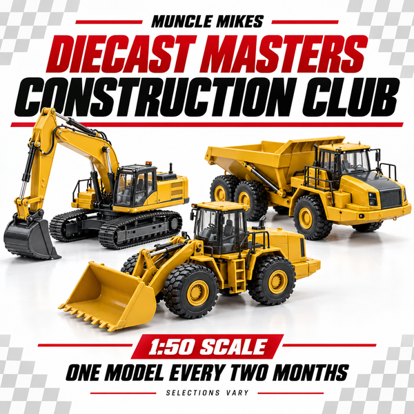 Diecast Masters Construction subscription club — representative selections