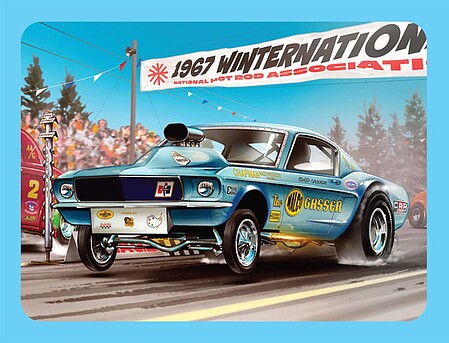 MPC Ohio George Malco Gasser Mustang Collector Tin, 1:25 Scale – MPC1027 exact product image