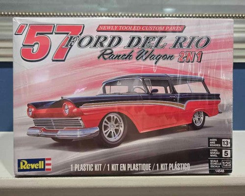 Revell 14548 1/25 1957 Ford Del Rio Ranch Wagon 2-in-1 model kit box