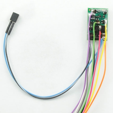 Train Control Systems M4-KAC decoder board with wiring and Keep Alive connector