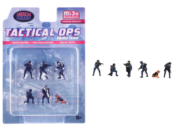 American Diorama Tactical Ops Bravo Team six-figure set 1:64 AD-2439MJ, product image 1