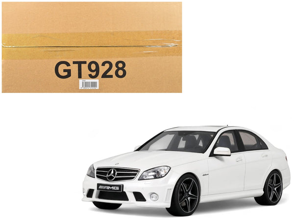 GT Spirit 2007 Mercedes-Benz C63 AMG Diamond White 1:18 GT928, product image 1