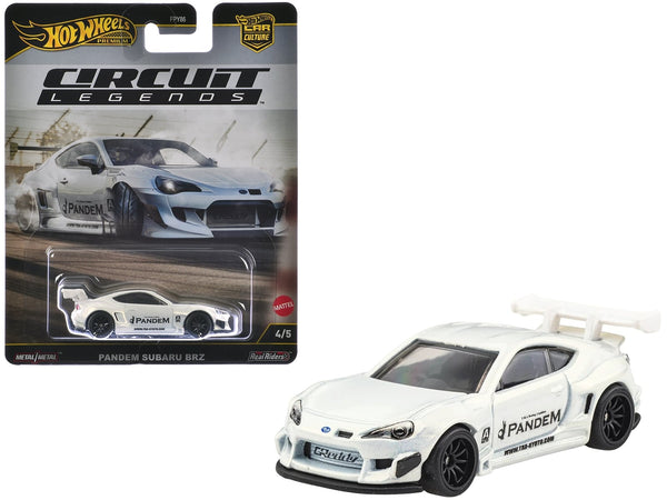 Subaru BRZ Pandem RHD (Right Hand Drive) White Metallic "Circuit Legends" Series Diecast Model Car by Hot Wheels