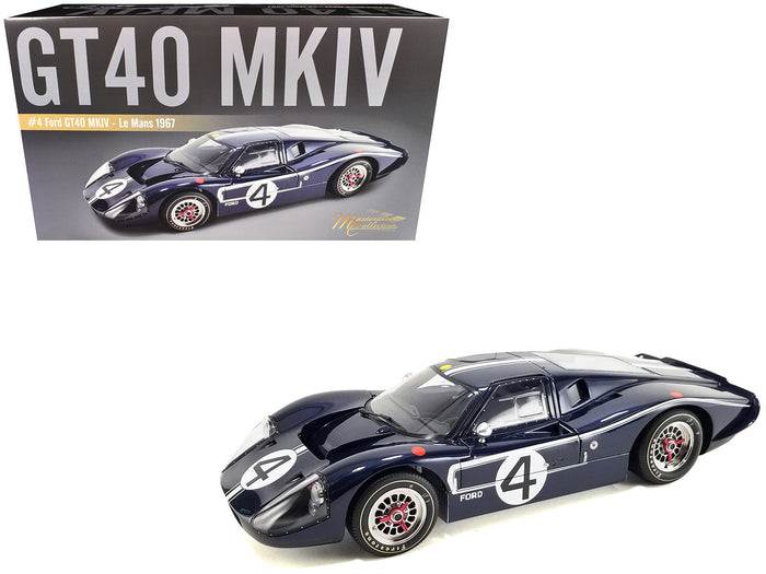 Ford GT40 MKIV #4 Denny Hulme - Lloyd Ruby "Holman & Moody" "24 Hours of Le Mans" (1967) "Masterpiece Collection" 1/12 Diecast Model Car by ACME