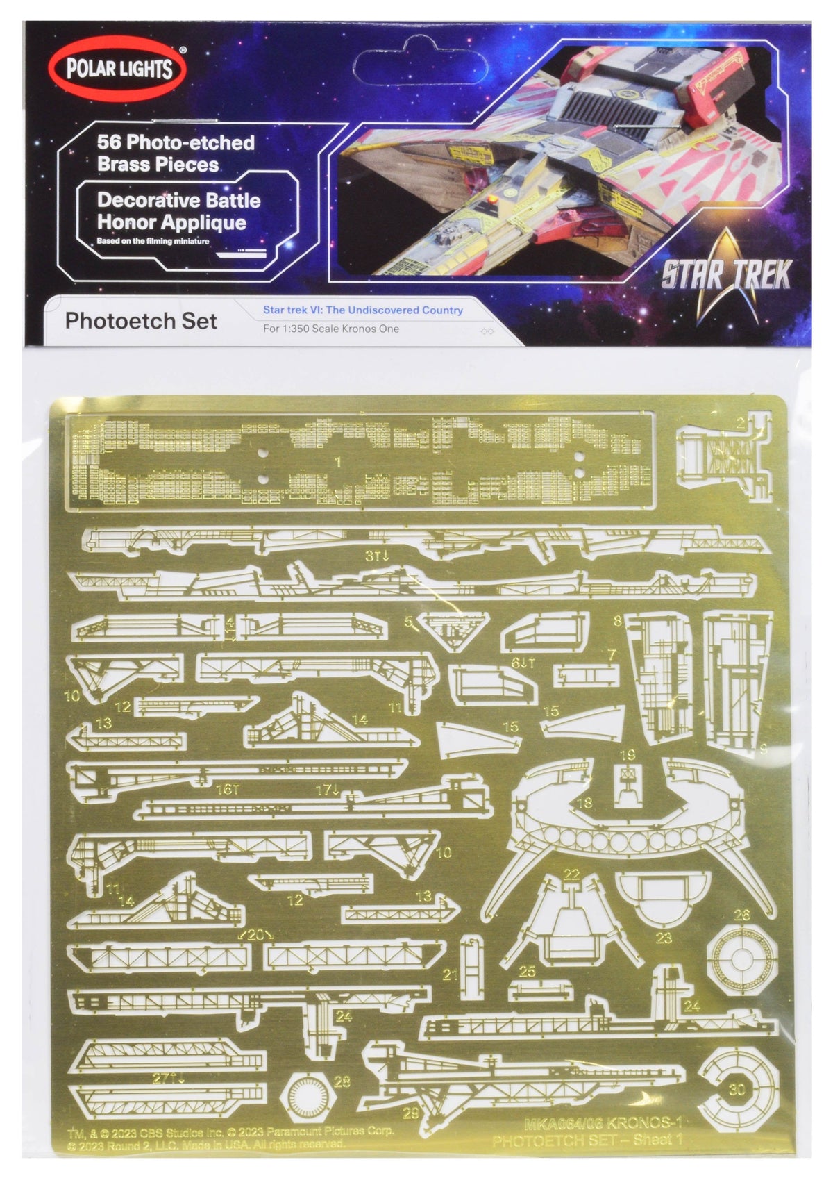 Polar Lights Klingon Kronos One photoetch detail set 1:350 MKA064, product image 1