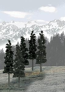 Woodland Scenics Conifer Trees – 6 to 8 in – 12 Pack – TR1582