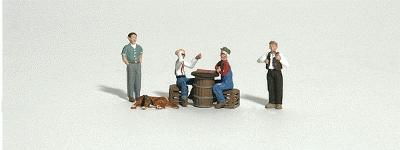 Woodland Scenics HO Scale Checker Players Figure Set – A1848
