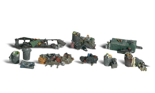 Woodland Scenics A1852 Assorted Junk HO Scale detail set