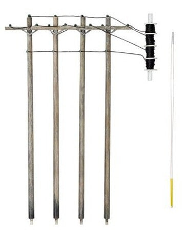 Woodland Scenics US2250 Wired Poles Single Crossbar - N Scale - product image