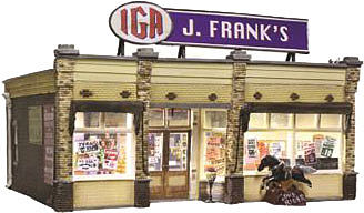Woodland Scenics BR4941 J. Frank's Grocery - Built & Ready - N Scale - product image